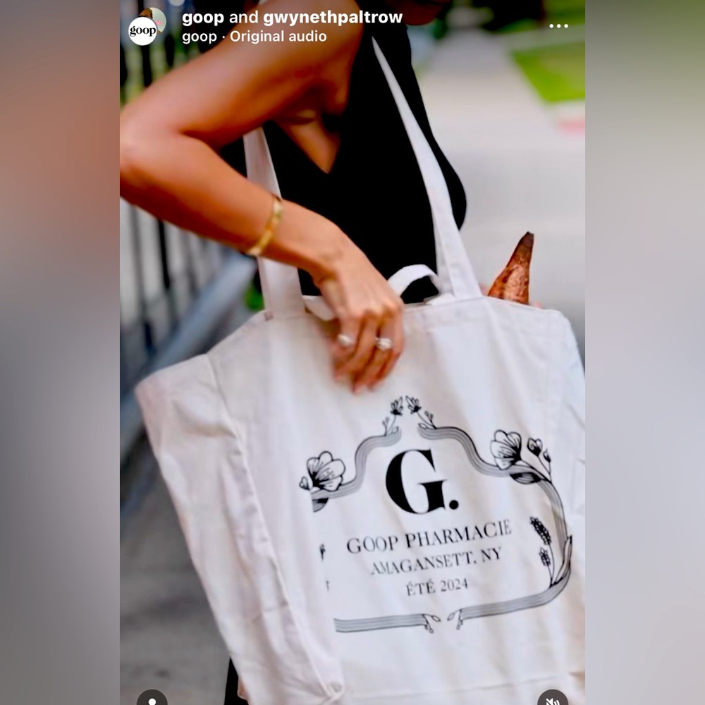 Goop Canvas Tote Special Edition Ammagansett/Hamptons July 2024